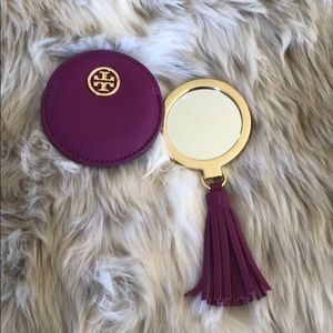 Brand new Tory Burch tasseled travel mirror